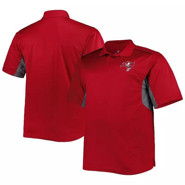 Mens Red Tampa Bay Buccaneers Big and Tall Team Color Polo Shirt Product Image