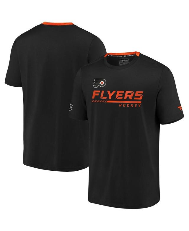 Mens Fanatics Branded Black Philadelphia Flyers Authentic Pro Locker Room Performance T-Shirt Product Image