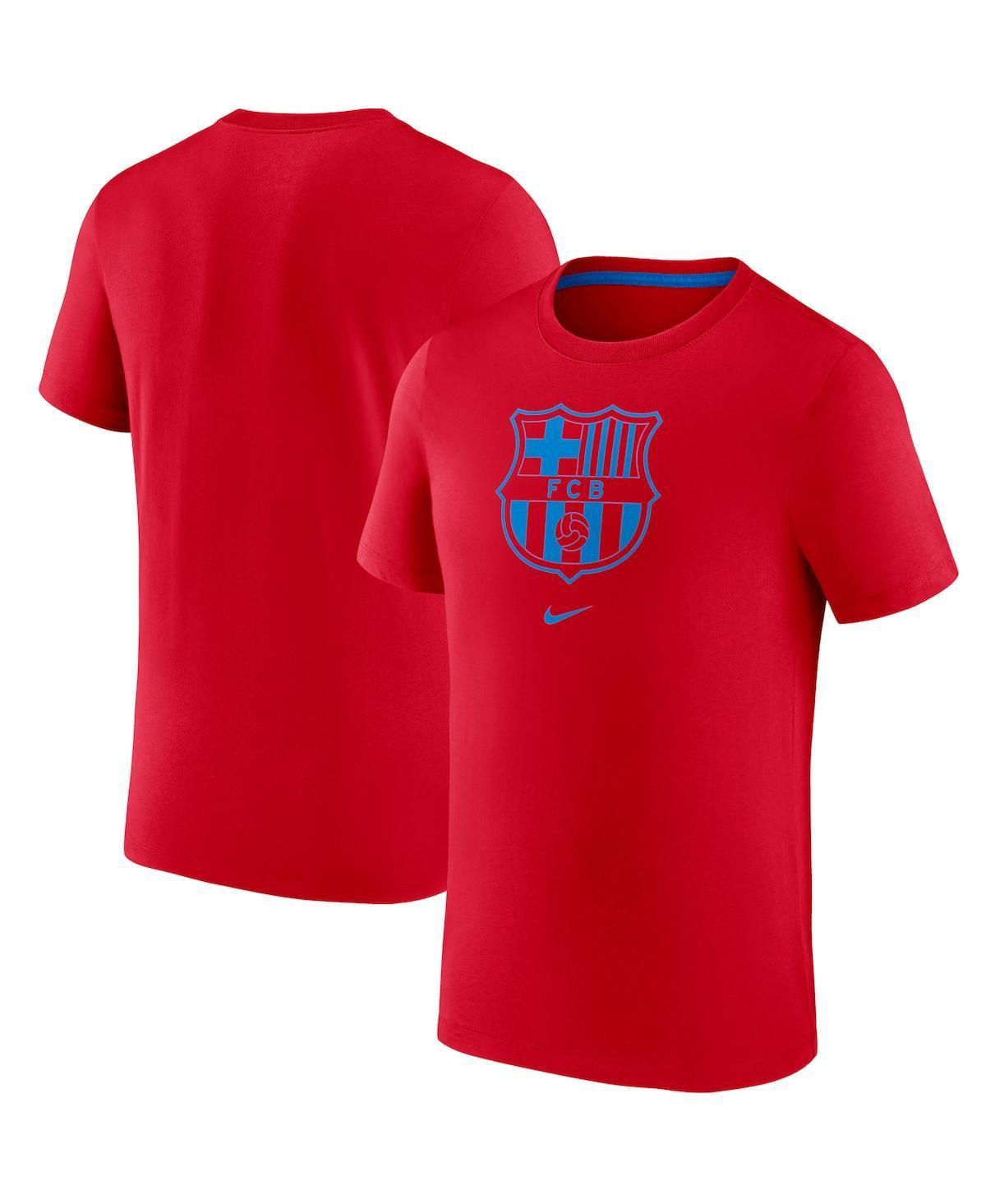 Mens Nike Red Barcelona Team Crest T-Shirt Product Image