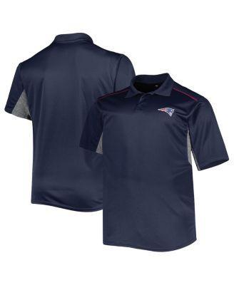 Mens Navy New England Patriots Big and Tall Team Color Polo Shirt Product Image