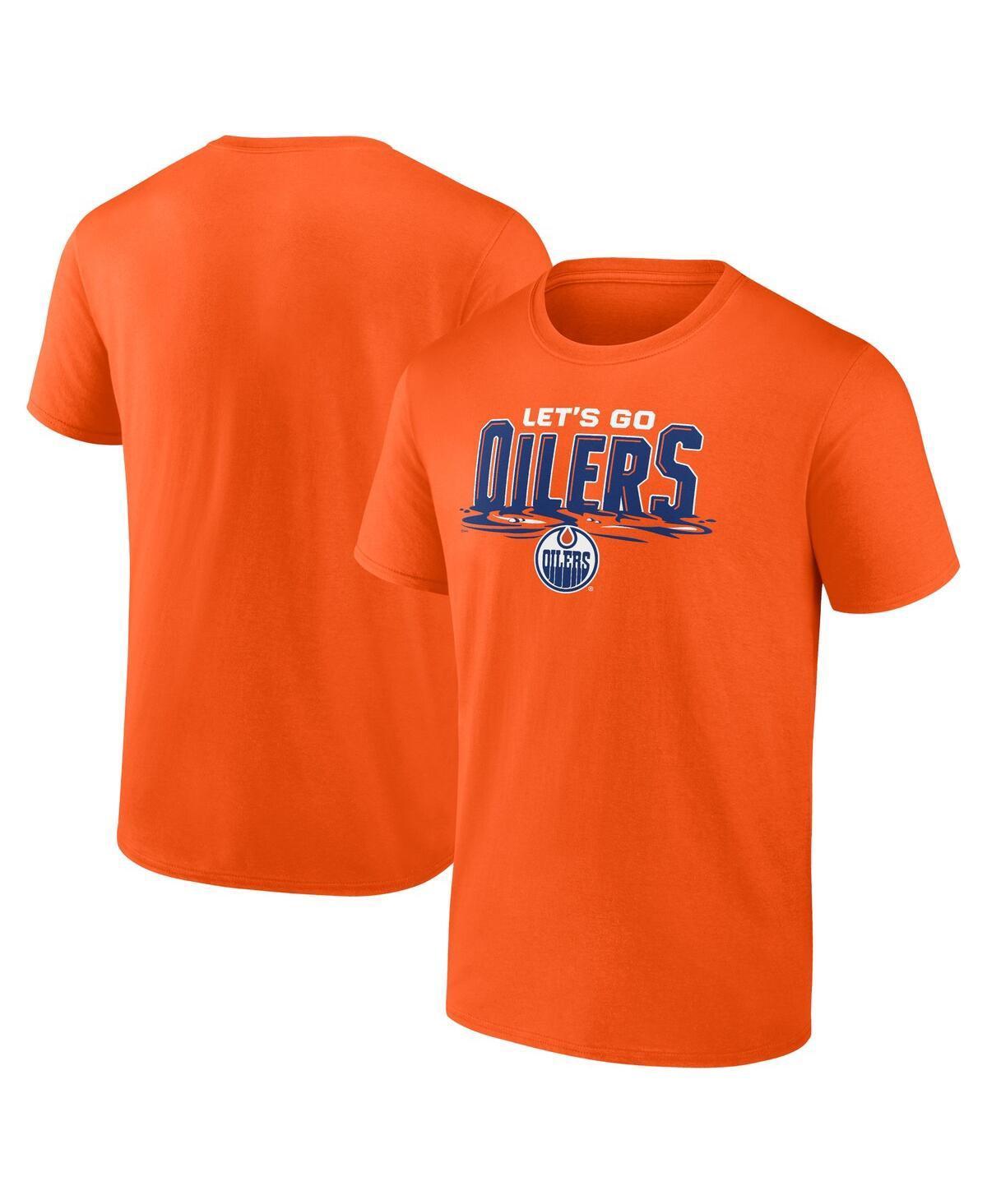 Mens Fanatics Orange Edmonton Oilers Local T-shirt Product Image