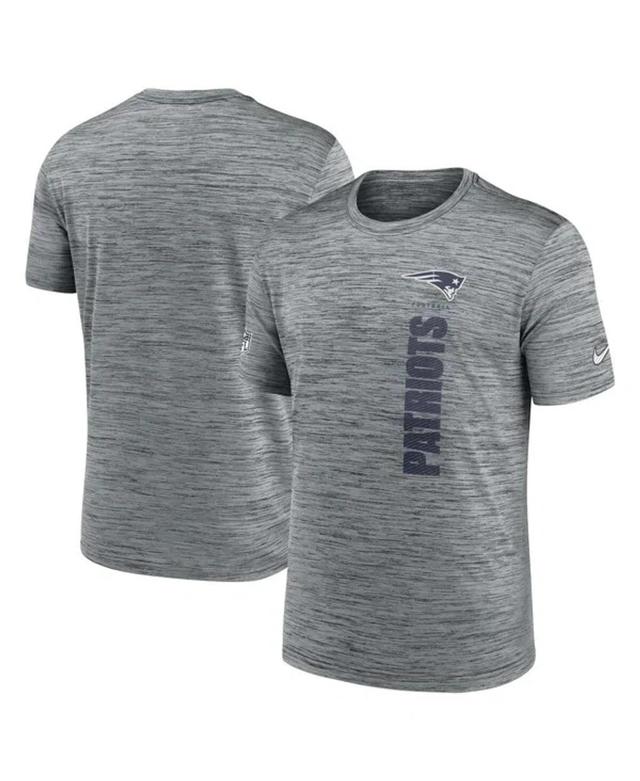 NIKE Men's Gray New England Patriots 2024 Sideline Velocity Performance T-shirt Product Image