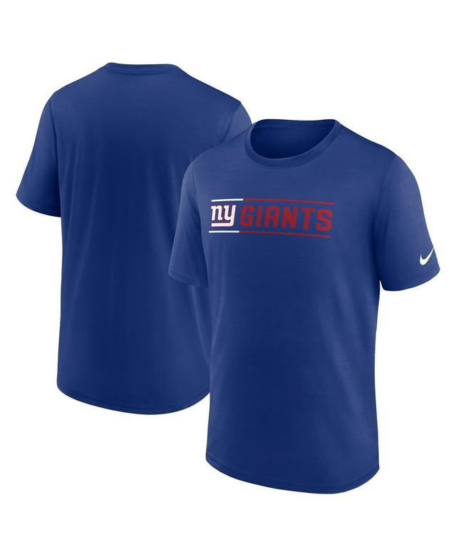 Nike Mens Royal New York Giants Exceed Performance T-Shirt Product Image