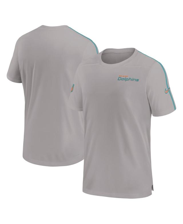 Nike Mens Gray Miami Dolphins 2024 Sideline Coach Uv Performance T-Shirt Product Image