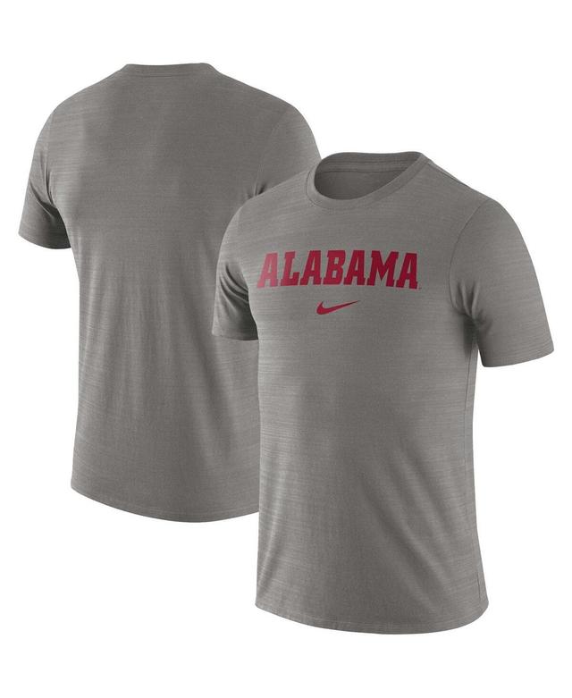 Mens Nike Heather Gray Alabama Crimson Tide Team Issue Velocity Performance T-shirt Product Image