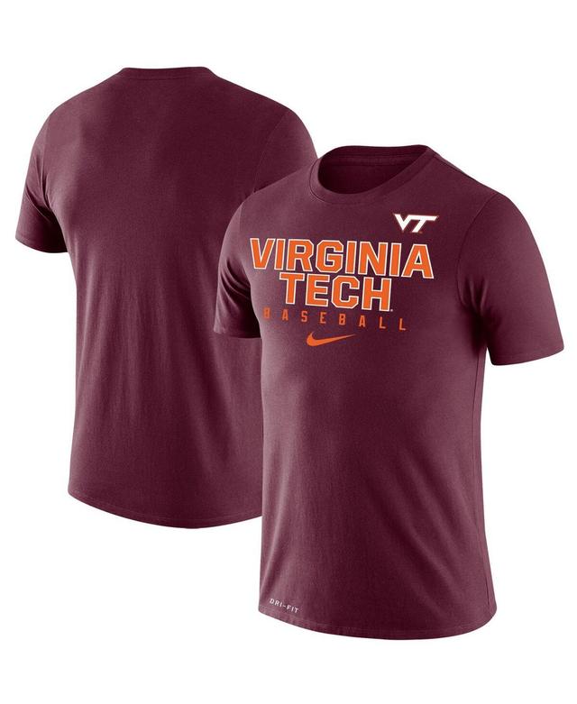 Mens Nike Maroon Virginia Tech Hokies Baseball Legend Performance T-shirt Product Image