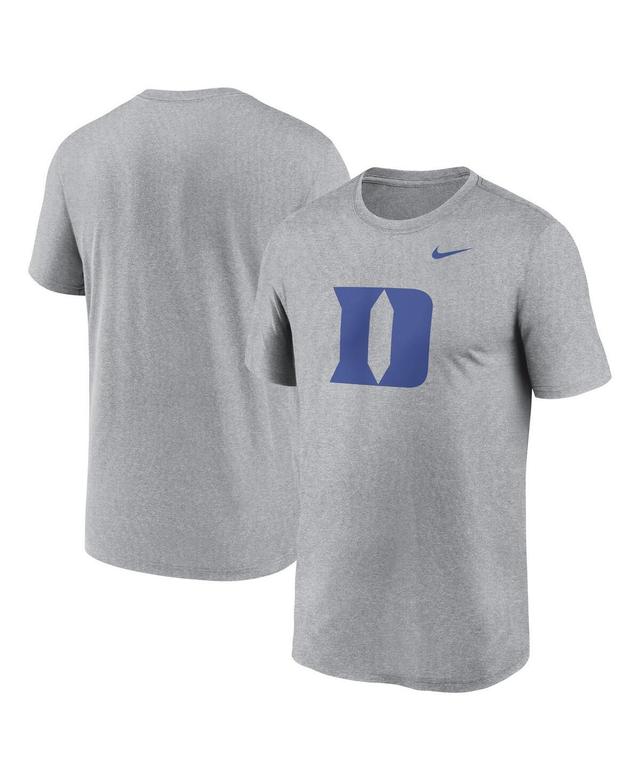 Nike Mens Heather Gray Duke Blue Devils Primetime Legend Logo T-Shirt Product Image