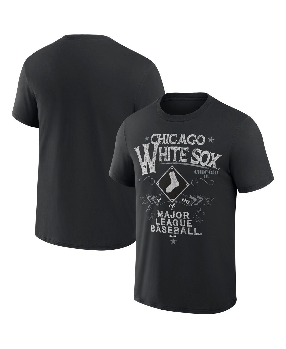 Mens Darius Rucker Collection by Fanatics Black Distressed Chicago White Sox Beach Splatter T-shirt Product Image