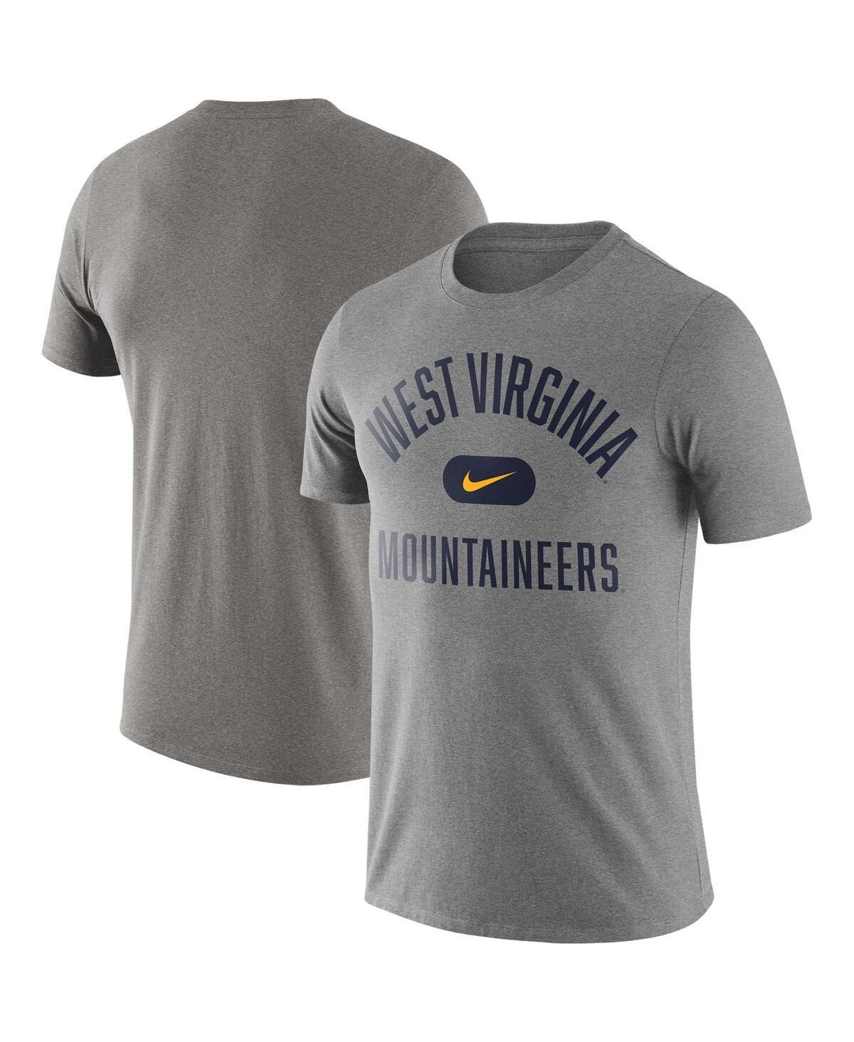 Mens Heathered Gray West Virginia Mountaineers Team Arch T-shirt Product Image