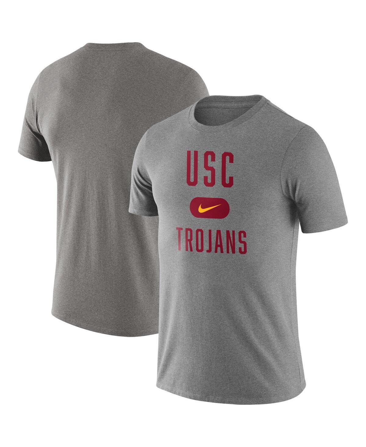 Mens Heathered Gray Usc Trojans Team Arch T-shirt Product Image