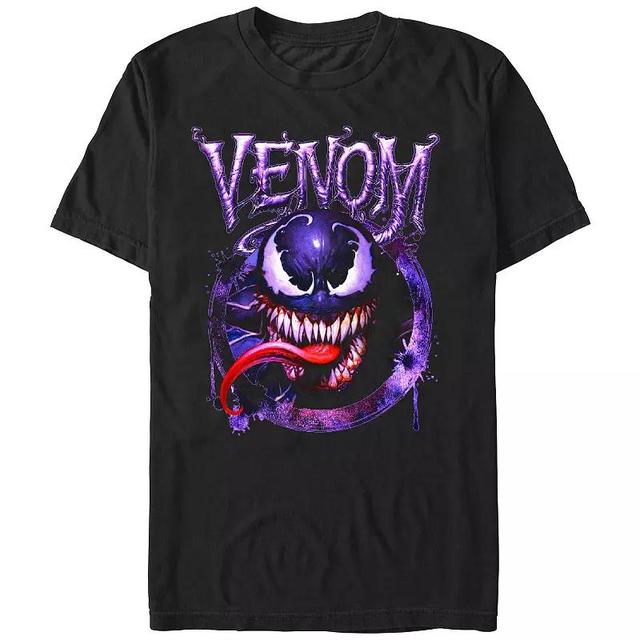 Mens Spider-Man Venom Purple Poster Graphic Tee Product Image