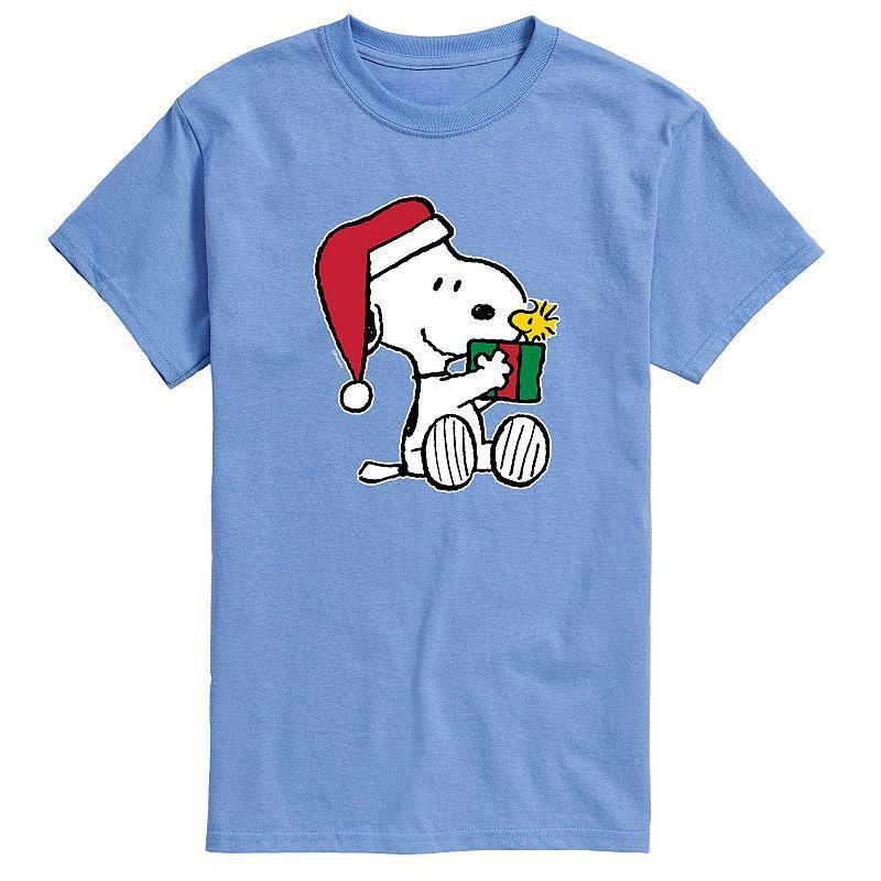 Big & Tall Peanuts Holiday Gift Tee, Mens Product Image