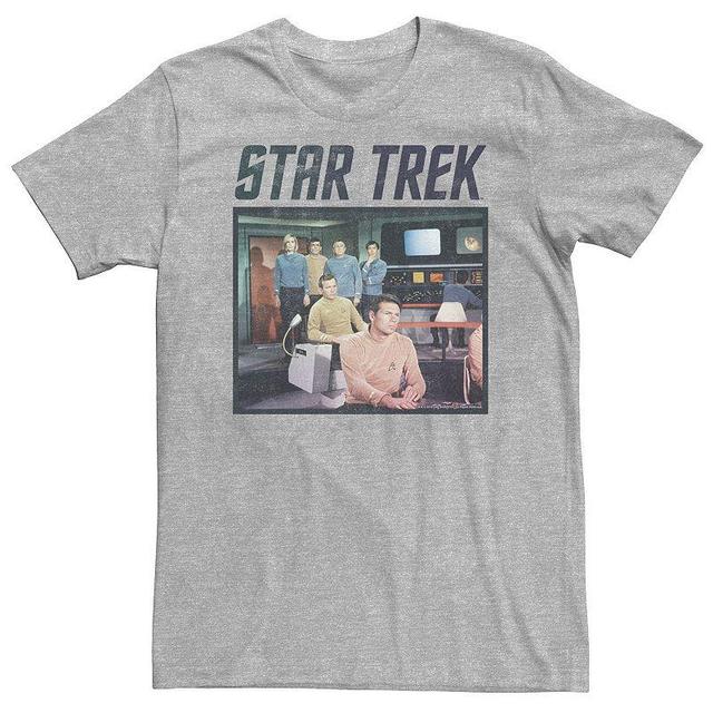 Big & Tall Star Trek The Original Series Group Shot Crew Vintage Poster Tee, Mens Athletic Grey Product Image