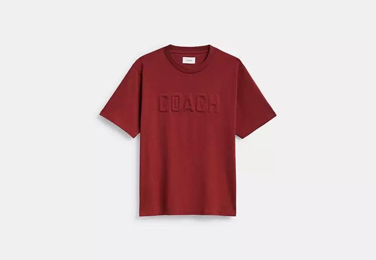 Debossed T Shirt In Organic Cotton Product Image