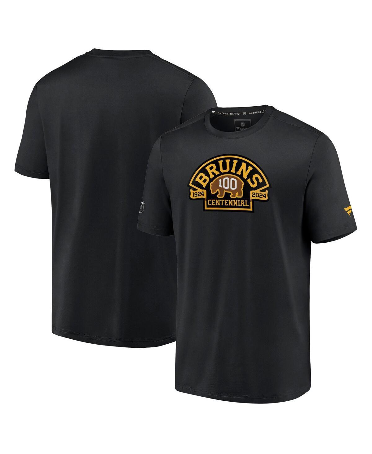 Mens Fanatics Branded Boston Bruins Authentic Pro Centennial Logo T-Shirt Product Image