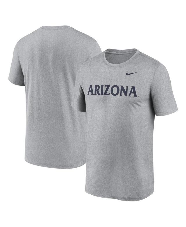 Nike Mens Heather Gray Arizona Wildcats Primetime Legend Wordmark T-Shirt Product Image