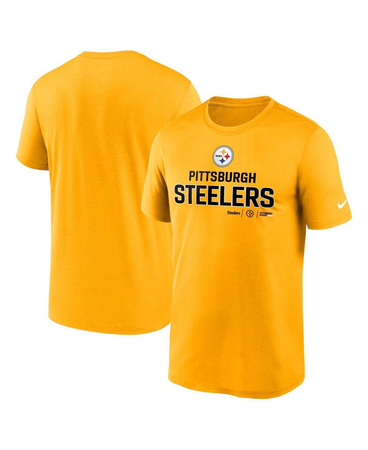 Mens Nike Gold Pittsburgh Steelers Legend Community Performance T-shirt Product Image