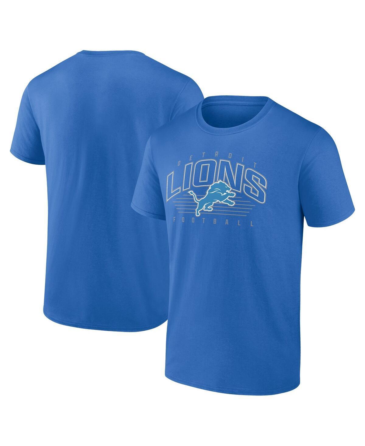 Fanatics Mens Blue Detroit Lions Line Clash T-Shirt Product Image