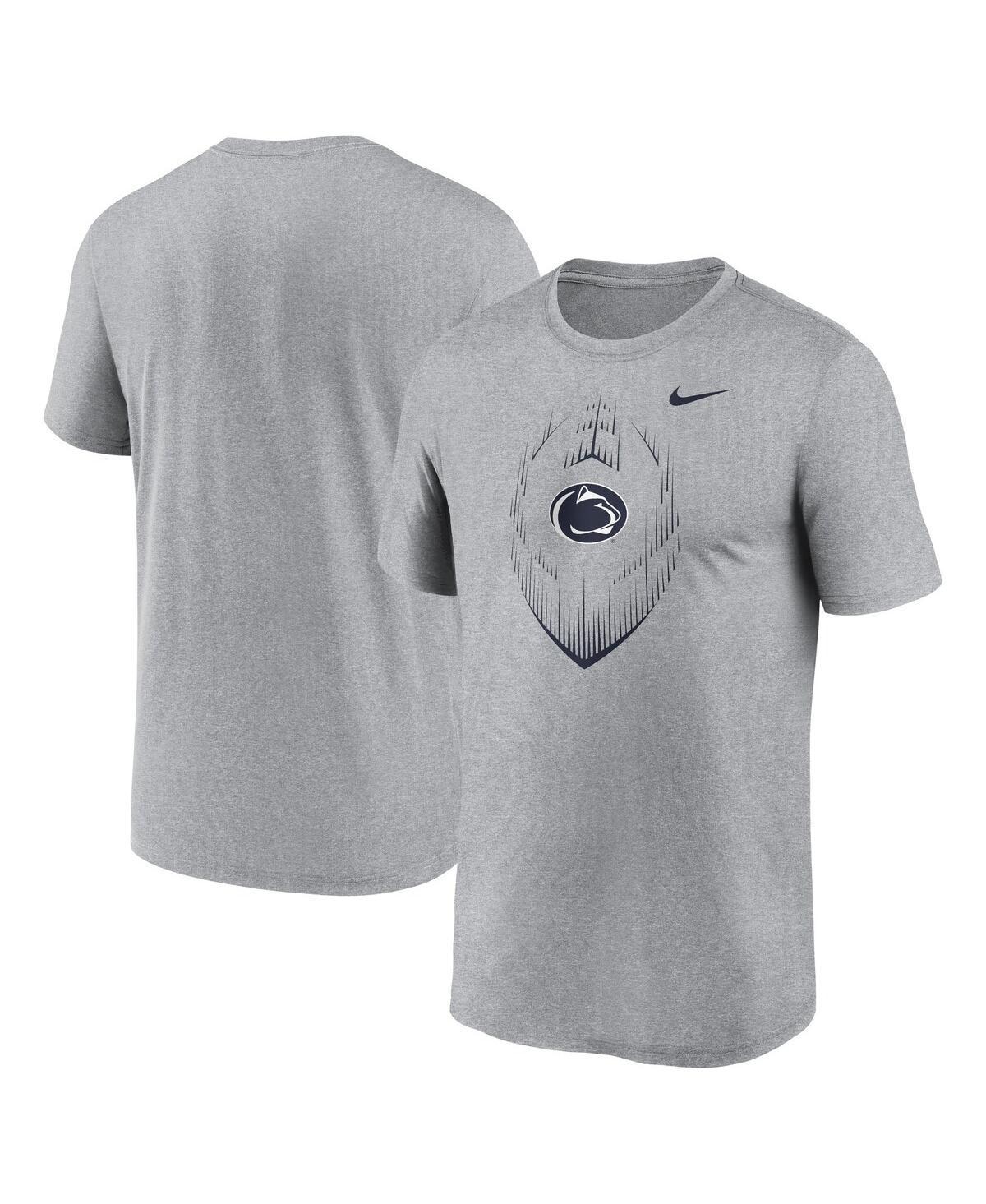 Nike Mens Heather Gray Penn State Nittany Lions Primetime Legend Icon Performance T-Shirt Product Image