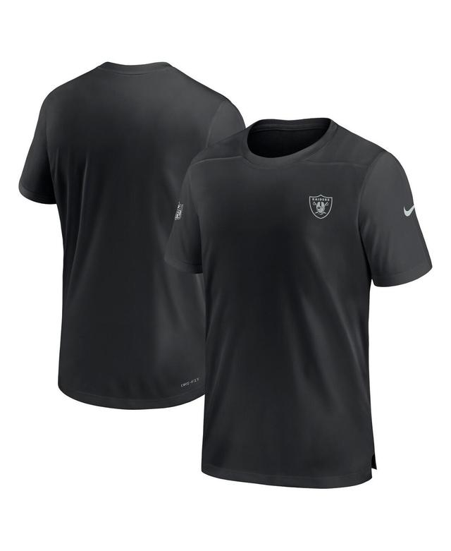 Mens Nike Black Las Vegas Raiders Sideline Coach Performance T-shirt Product Image