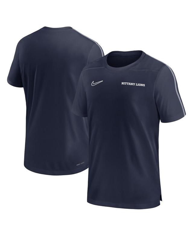 Nike Mens Penn State Nittany Lions 2024 Sideline Coach Performance T-shirt - Navy Product Image