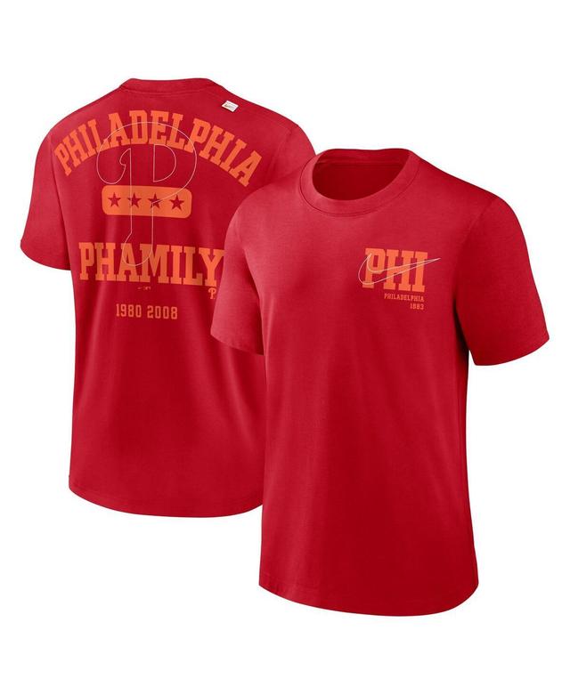 Mens Nike Red Philadelphia Phillies Statement Game Over T-shirt Product Image