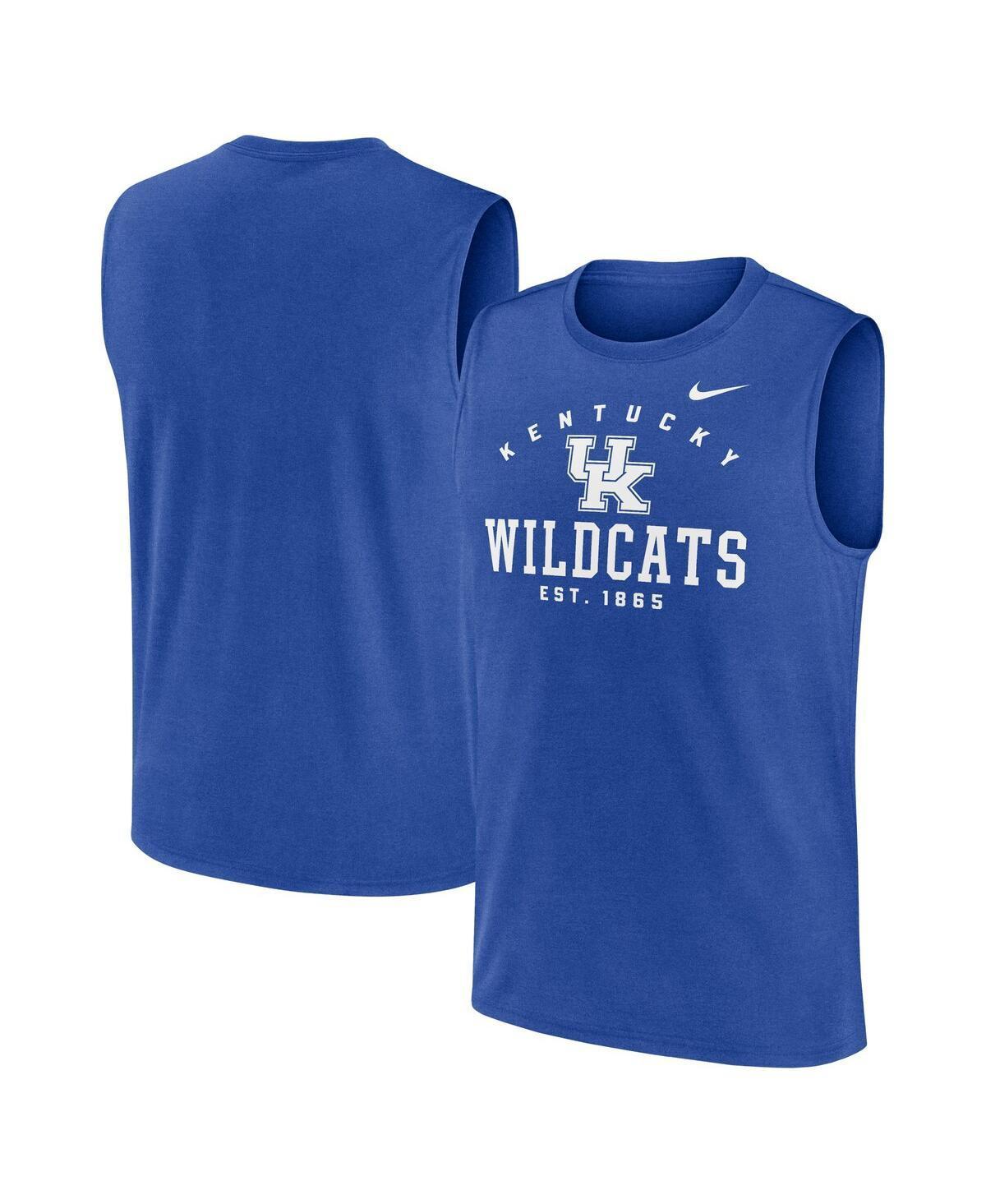 Mens Nike Royal Kentucky Wildcats Primetime Legend Lock Up Performance Muscle Tank Top Product Image