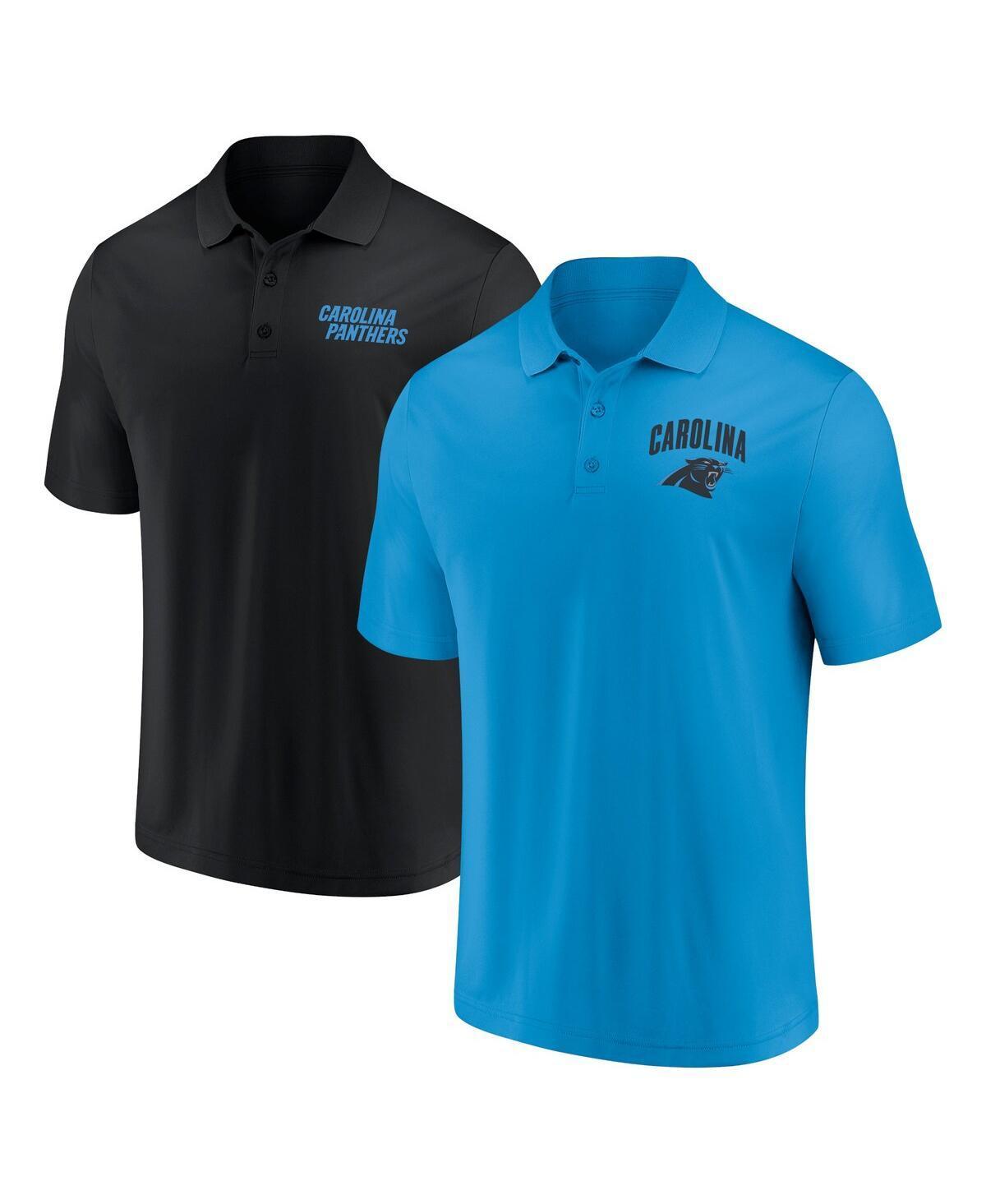 Mens Fanatics Carolina Panthers Lockup Two-Pack Polo Set Product Image