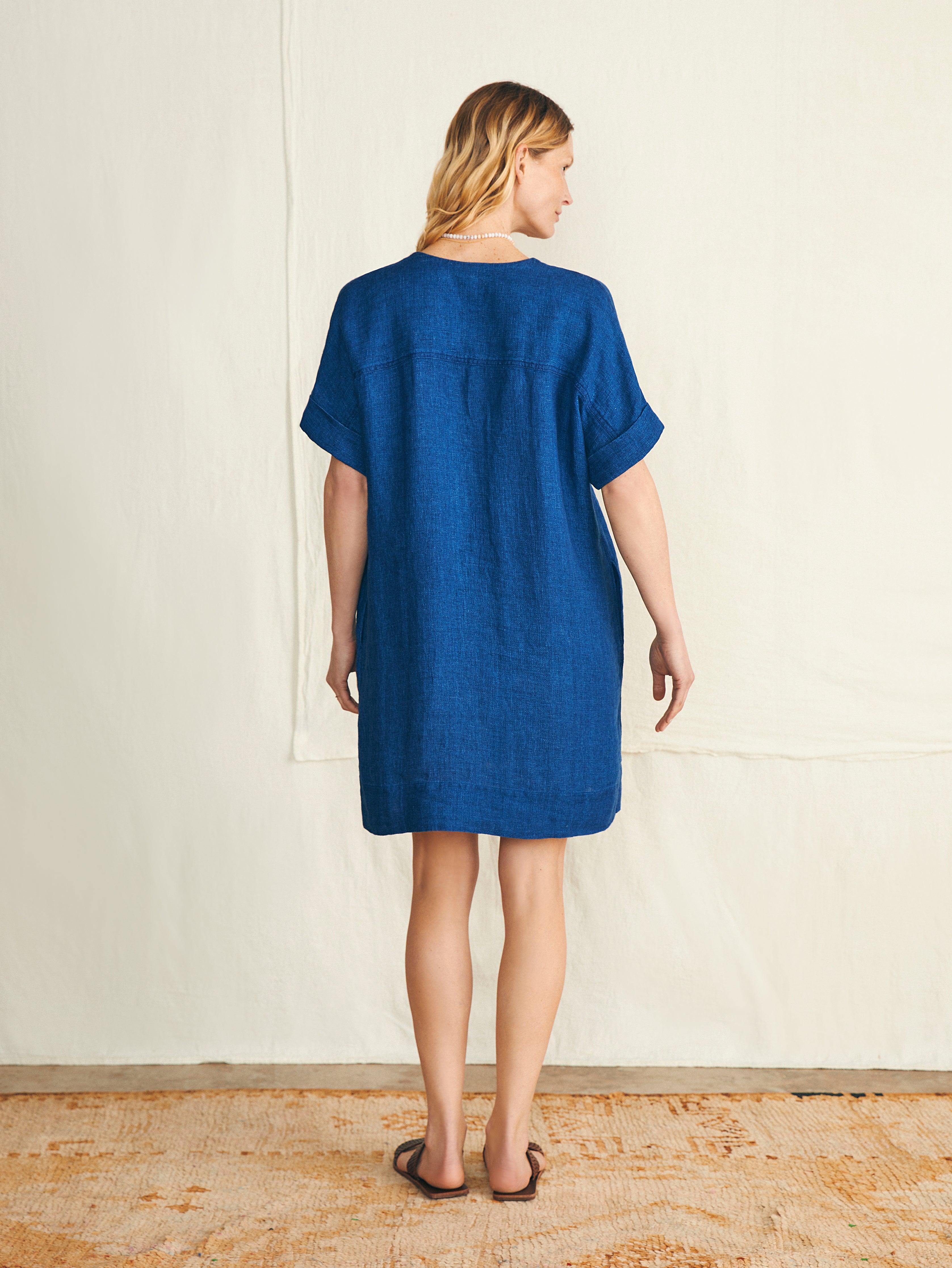 Sanibel Basketweave Dress - Indigo Female Product Image