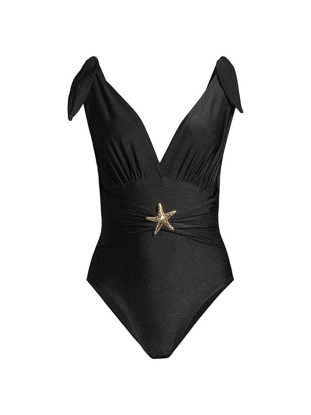 Womens Starfish Plunge One-Piece Swimsuit Product Image