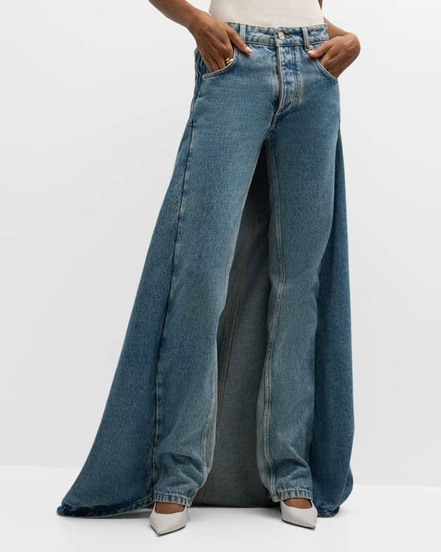 Denim Fishtail Jeans Product Image