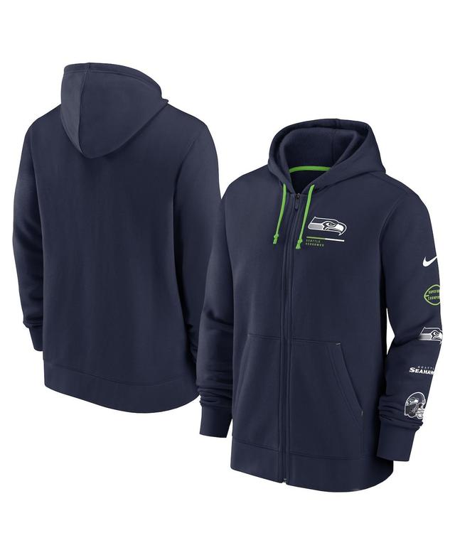 Mens Nike Navy New England Patriots Surrey Full-Zip Hoodie - Navy Product Image