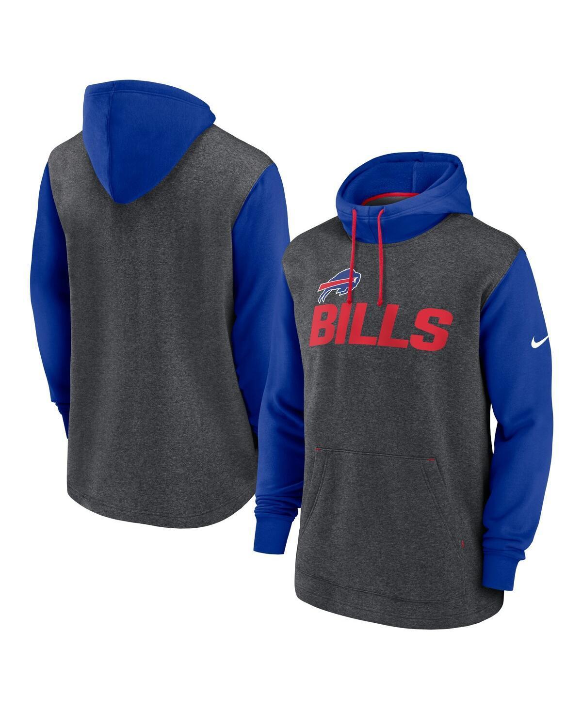 Mens Nike Heathered Charcoal Buffalo Bills Surrey Legacy Pullover Hoodie - Heathered Charcoal Product Image