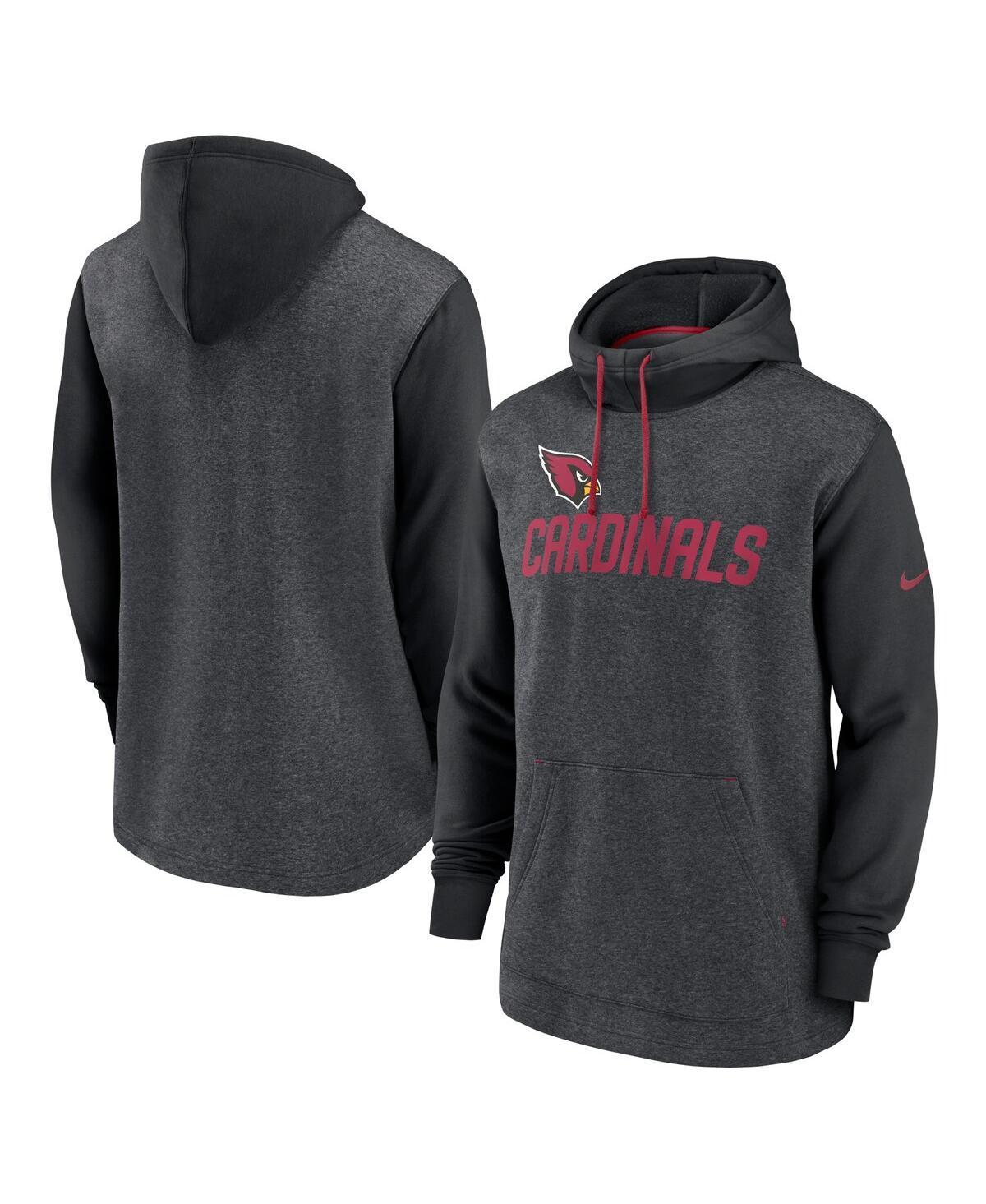 Mens Nike Heathered Charcoal/Black Arizona Cardinals Surrey Legacy Pullover Hoodie Product Image