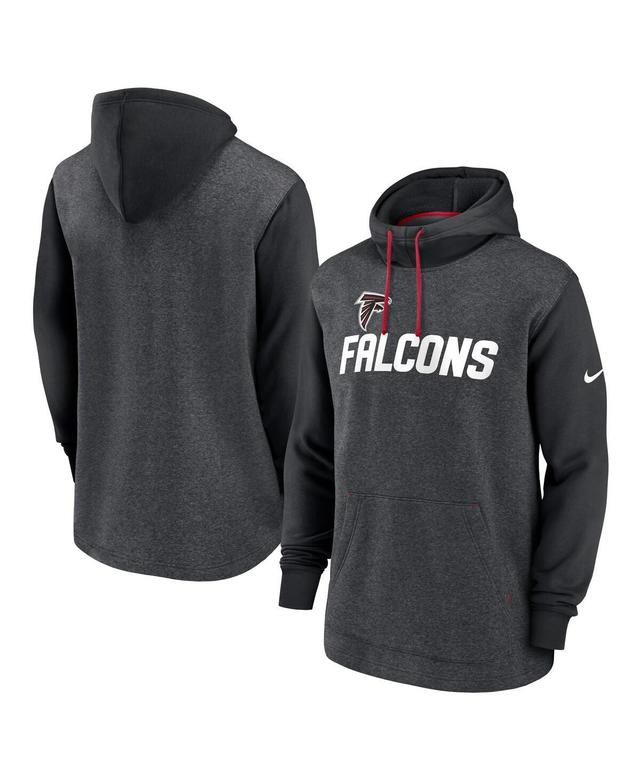 Mens Nike Heathered Charcoal/Navy Chicago Bears Surrey Legacy Pullover Hoodie Product Image