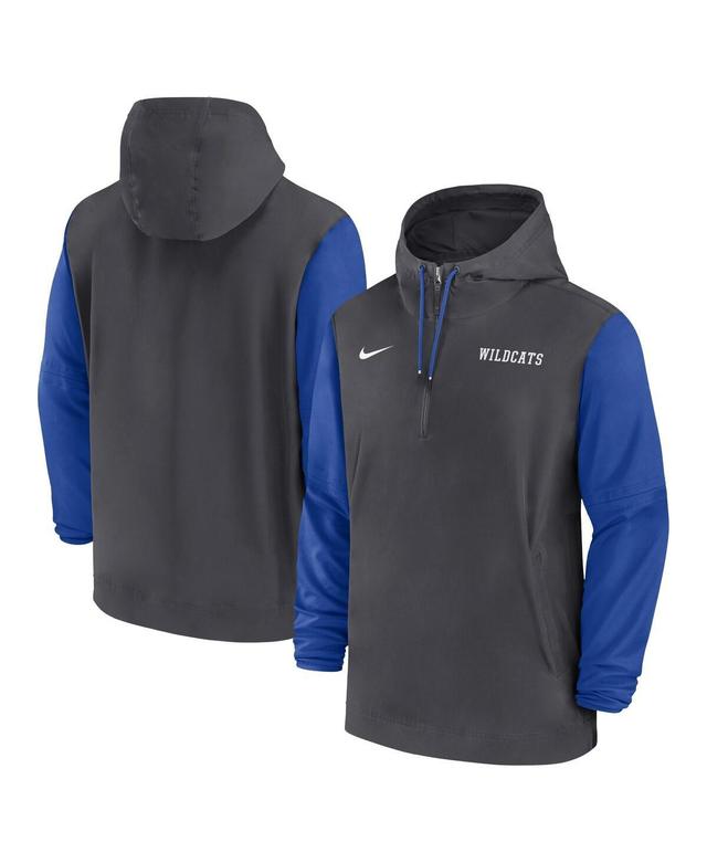 Nike Mens Anthracite Kentucky Wildcats 2024 Sideline Pregame Player Half-Zip Hoodie - Anthracite Product Image