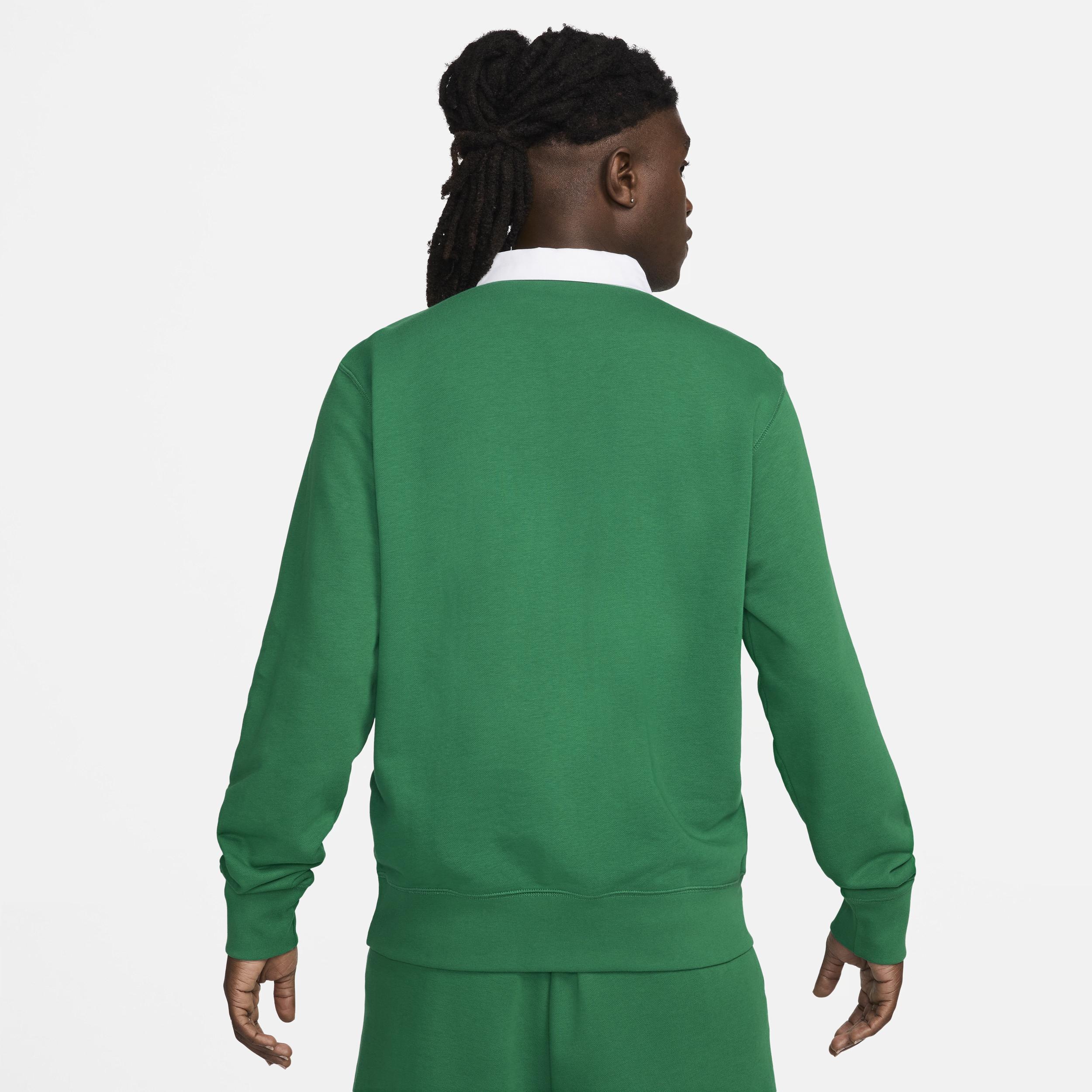 Nike Men's Club Fleece Long-Sleeve Fleece Polo Product Image