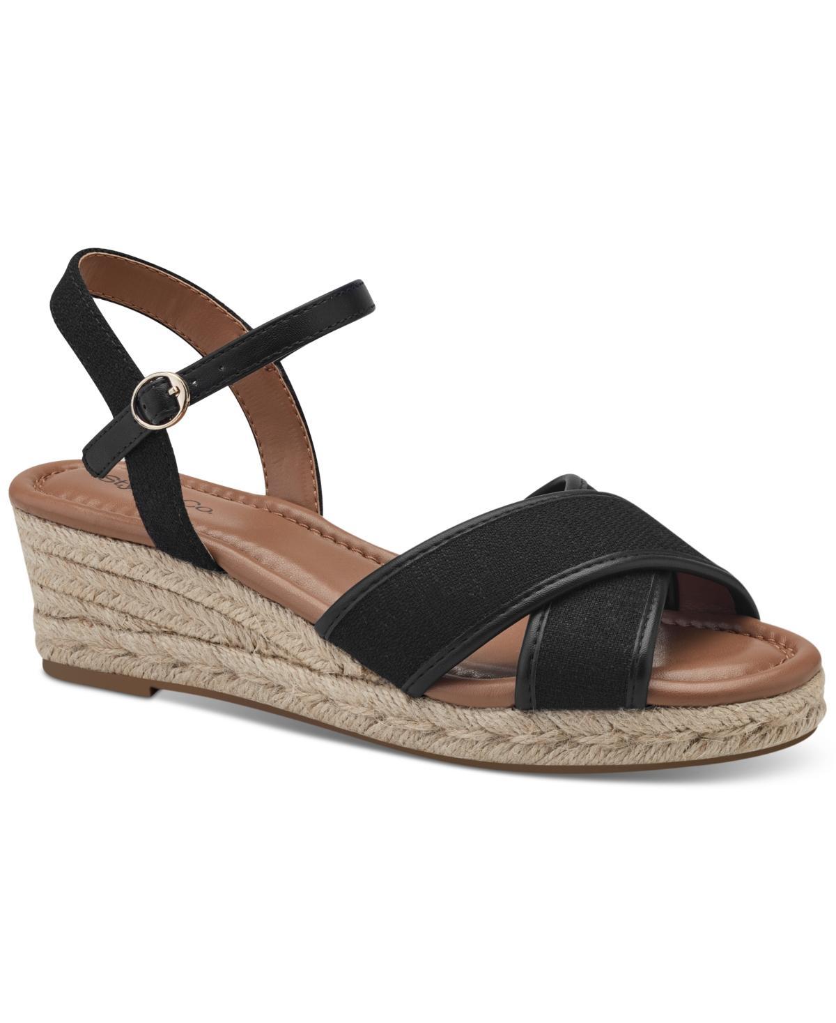 Style & Co Womens Leahh Strappy Espadrille Wedge Sandals, Created for Macys Product Image