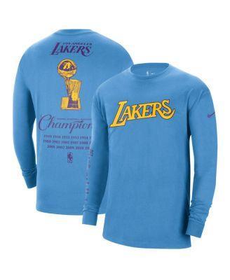 Mens Nike Powder Blue Los Angeles Lakers 2021/22 City Edition Courtside Heavyweight Moments Long Sleeve T-shirt Product Image