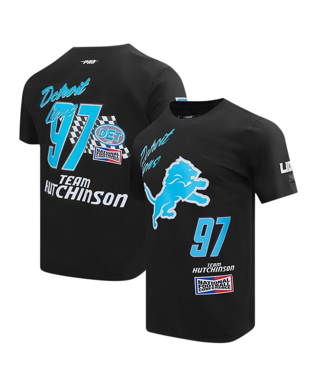 Pro Standard Mens Aidan Hutchinson Black Detroit Lions Fast Lane Name Number Player T-Shirt Product Image