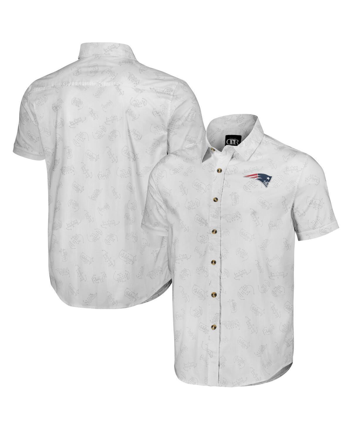 Mens NFL x Darius Rucker Collection by Fanatics White Kansas City Chiefs Woven Short Sleeve Button Up Shirt Product Image