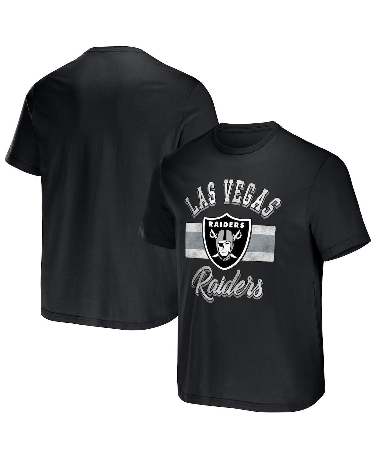 Mens Nfl x Darius Rucker Collection by Fanatics Black Las Vegas Raiders Stripe T-shirt Product Image