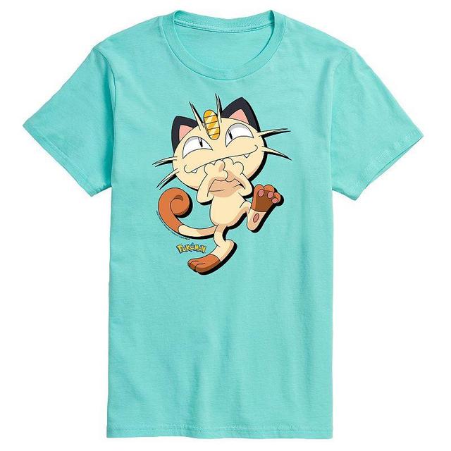 Mens Pokmon Meowth Shadow Tee Green Product Image