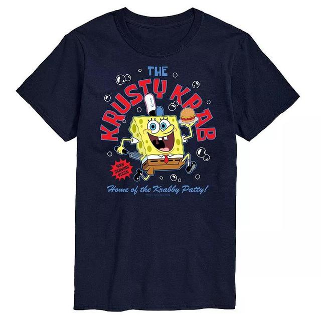 Mens Nickelodeon SpongeBob SquarePants Krusty Krab Graphic Tee Blue Product Image