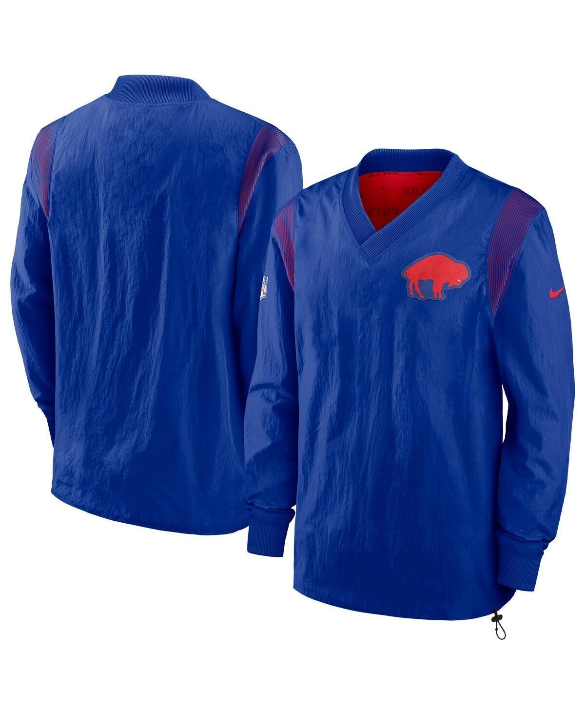 Mens Nike Royal Buffalo Bills Sideline Team Id Reversible Pullover Windshirt Product Image