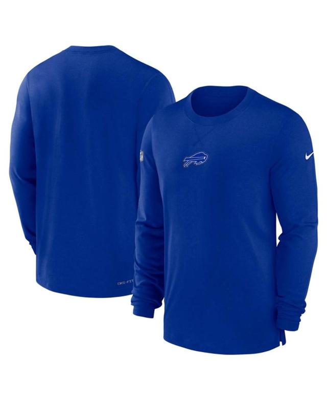 NIKE Men's  Royal Buffalo Bills 2023 Sideline Performance Long Sleeve T-shirt Product Image