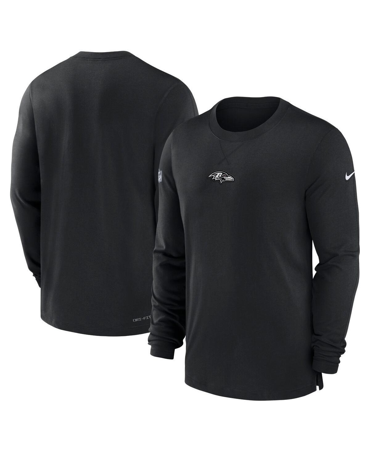 Mens Nike Navy Denver Broncos 2023 Sideline Performance Long Sleeve T-shirt Product Image