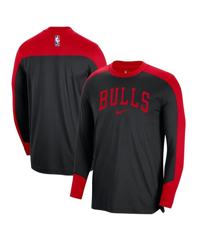 Nike Mens Black Chicago Bulls 2024/25Authentic Pre-Game Legend Long Sleeve Shooting T-Shirt Product Image