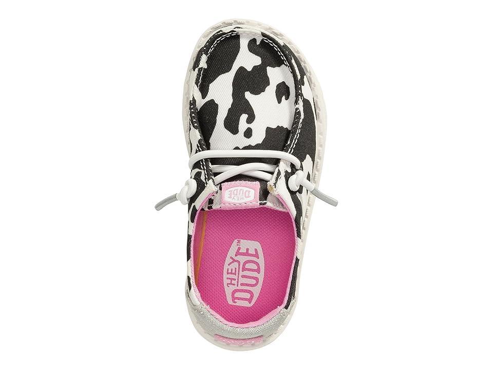 Hey Dude Kids Wendy Cowgirl Sparkle (Toddler) White) Women's Flat Shoes Product Image