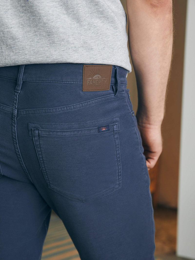 Stretch Terry 5-Pocket Pant (32" Inseam) - Navy Product Image